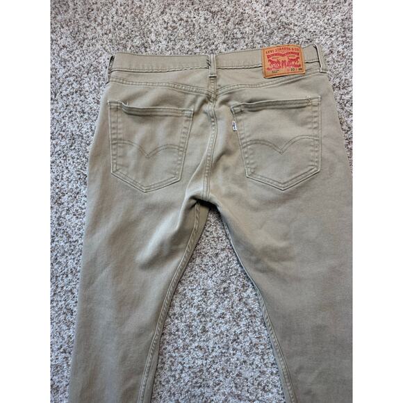 Levi's 512 Men's Jeans/Pants size 33X30; Slight Taper Fit; Tan Denim - Picture 11 of 14